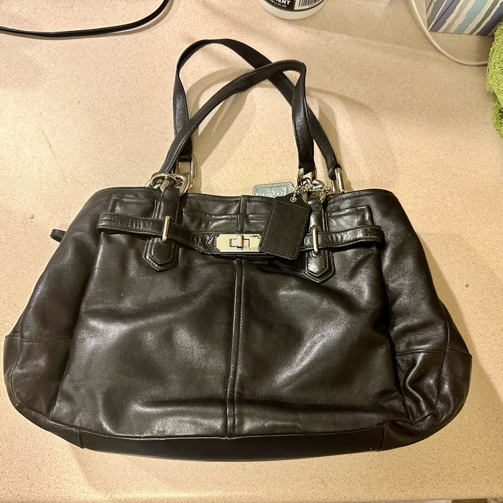 Good used condition Coach black purse